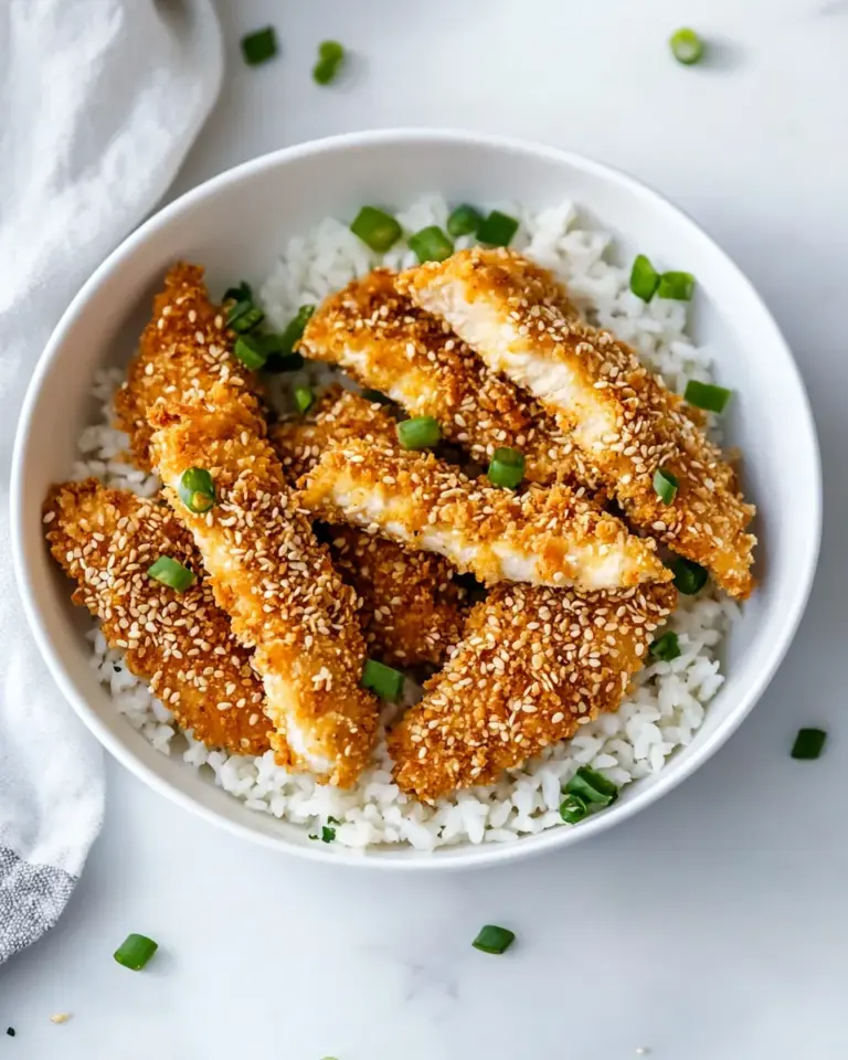 Homemade Sesame Encrusted Chicken Tenders photo