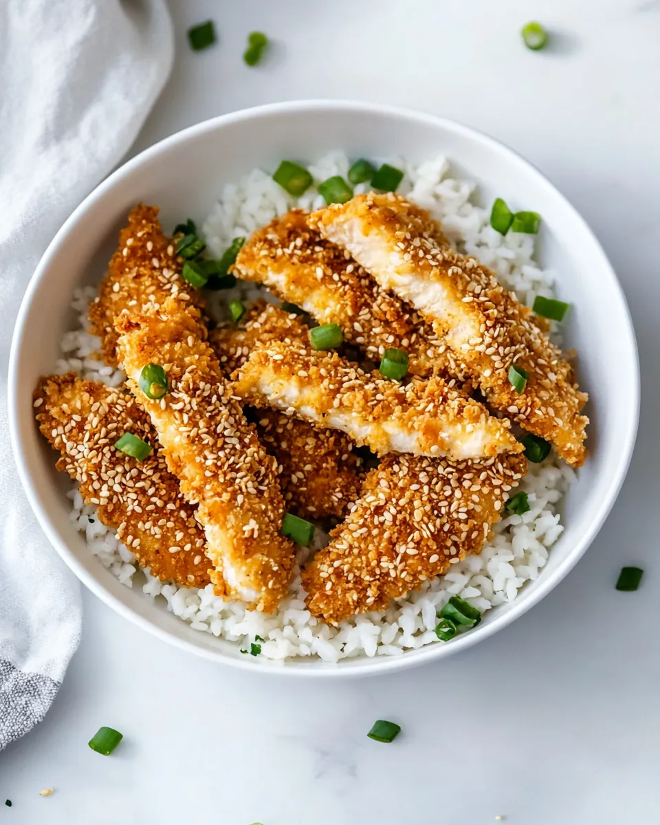 Homemade Sesame Encrusted Chicken Tenders photo