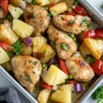 Homemade Sheet Pan Baked Pineapple Chicken recipe photo