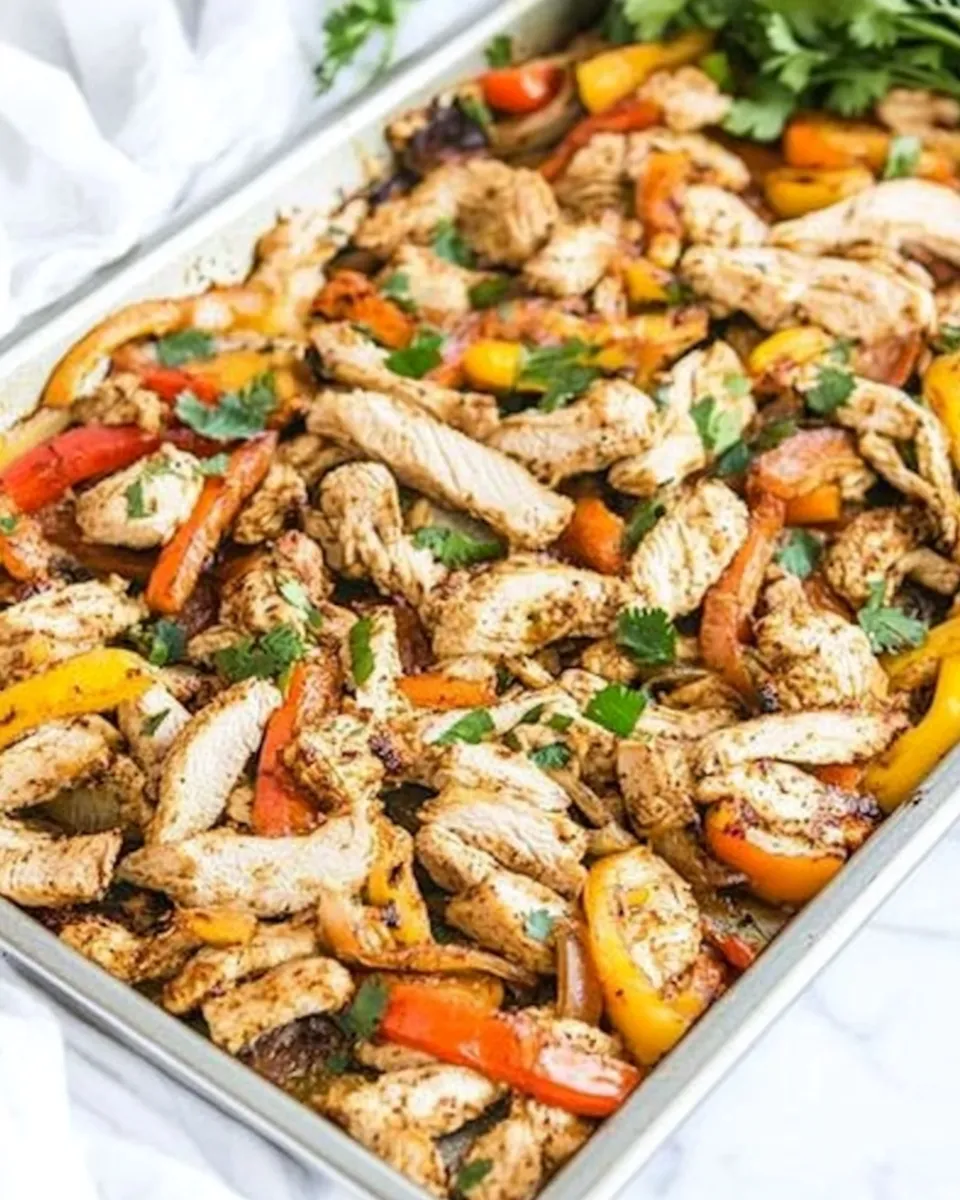 Homemade Sheet Pan Chicken Fajitas photo