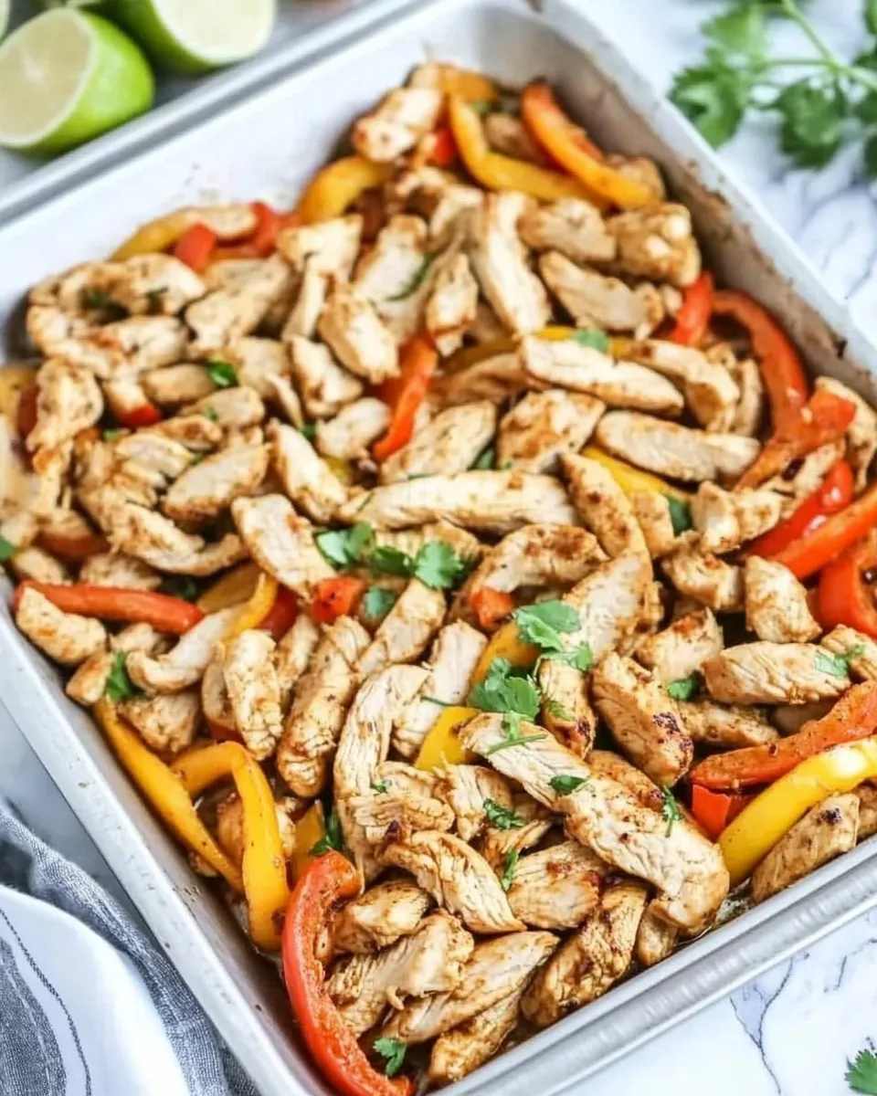 Delicious Sheet Pan Chicken Fajitas dish photo