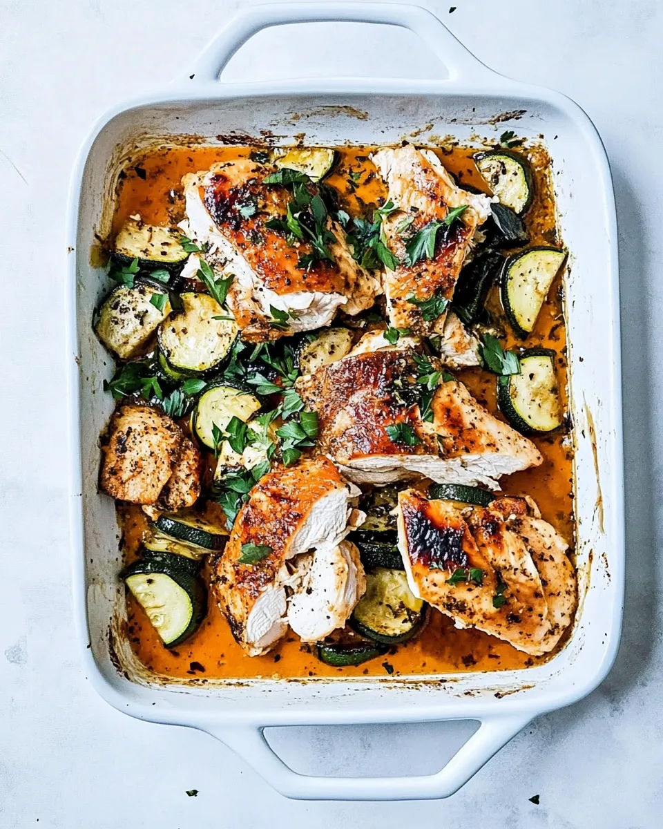 Classic Sheet Pan Chicken and Zucchini image