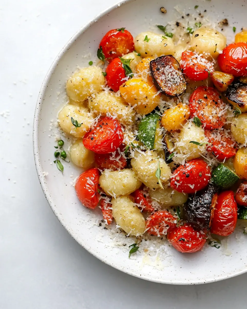 easy Sheet Pan Gnocchi and Roasted Vegetables. picture