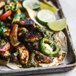 Easy Sheet Pan Salsa Verde Chicken Fajitas photo
