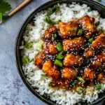Homemade Sheet Pan Sticky Sweet and Sour Chicken. recipe photo