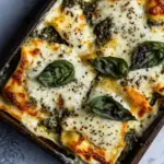 Homemade Sheet Pan White Pesto Lasagna. recipe photo