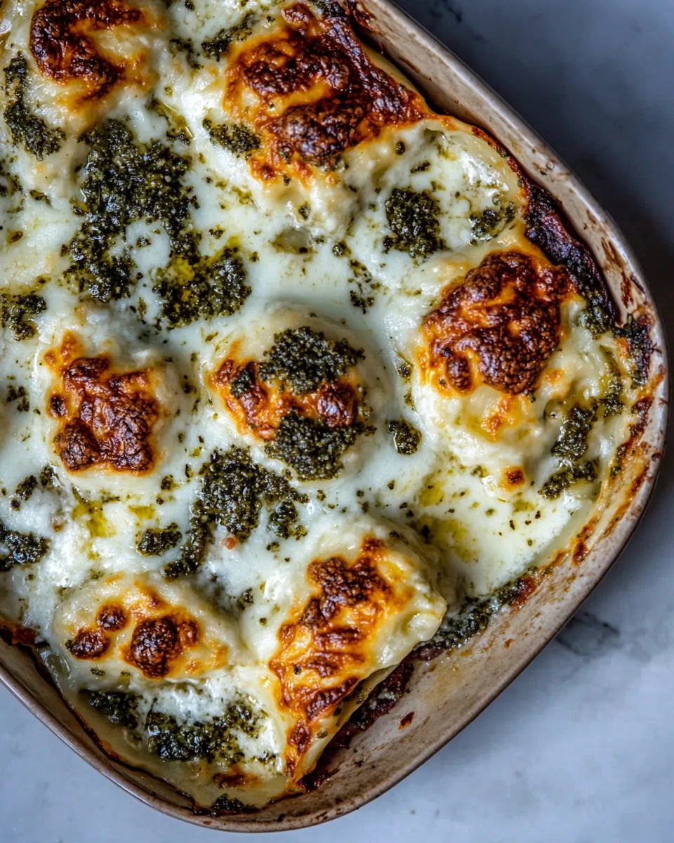 Easy Sheet Pan White Pesto Lasagna. photo