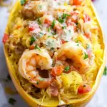 Homemade Shrimp Fajita Stuffed Spaghetti Squash photo