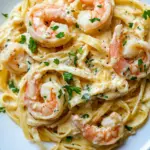 Homemade Shrimp Fettuccine Alfredo photo