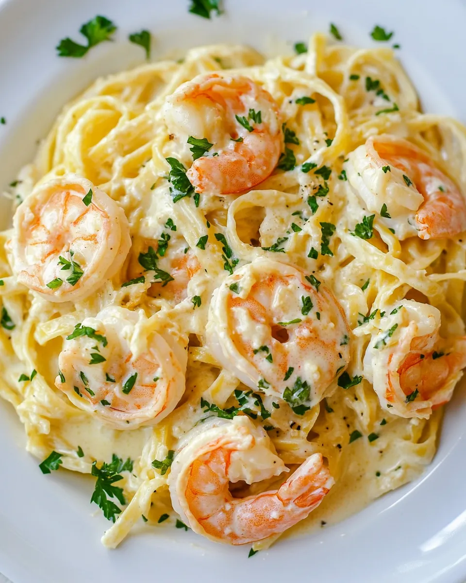 Easy Shrimp Fettuccine Alfredo picture