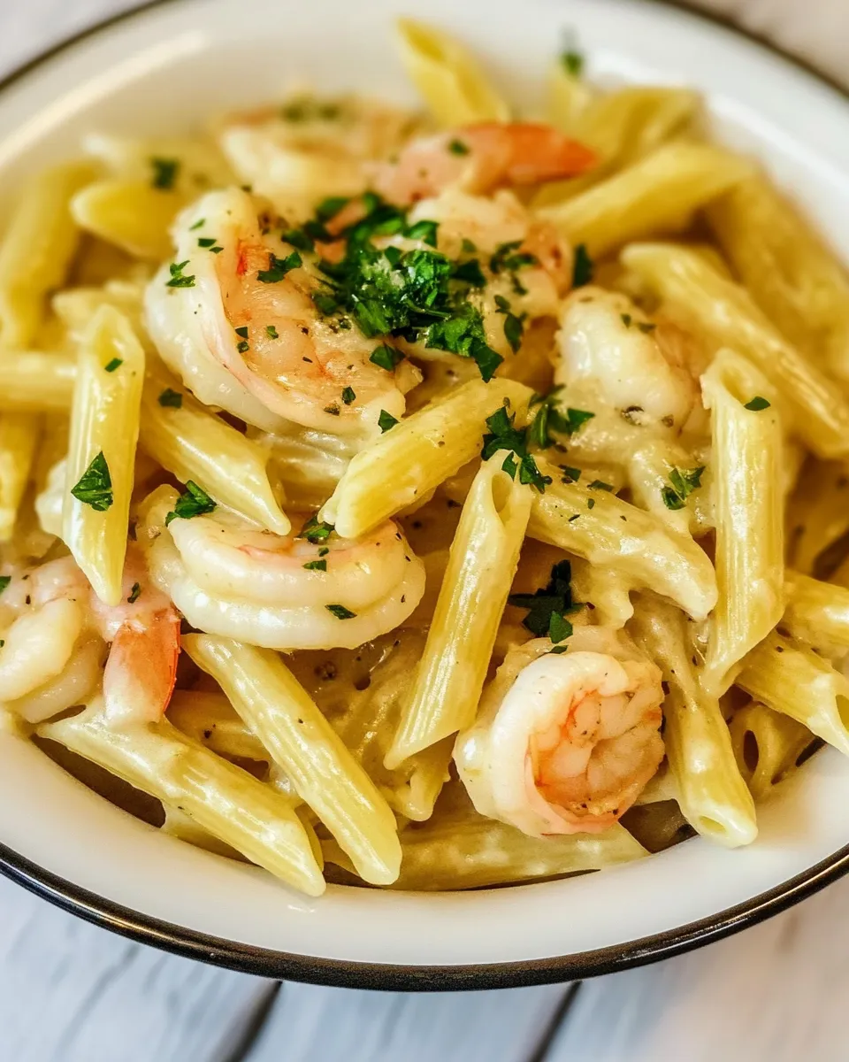 Easy Shrimp Penne Pasta recipe photo