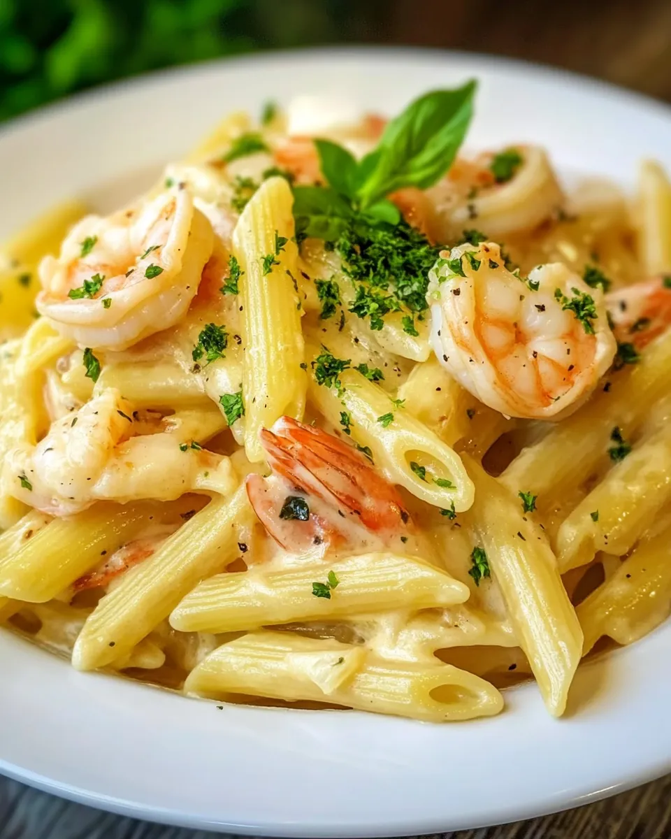 Delicious Shrimp Penne Pasta dish photo