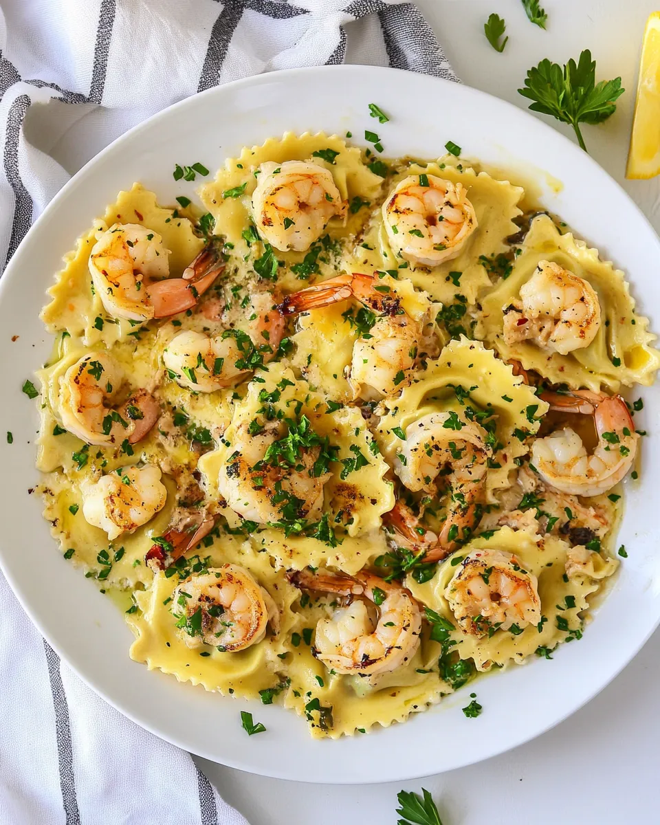 delicious Shrimp Ravioli shot