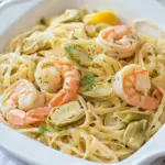 homemade Shrimp and Artichoke Linguine Recipe photo