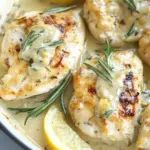 homemade Skillet Creamy Lemon Rosemary Chicken photo