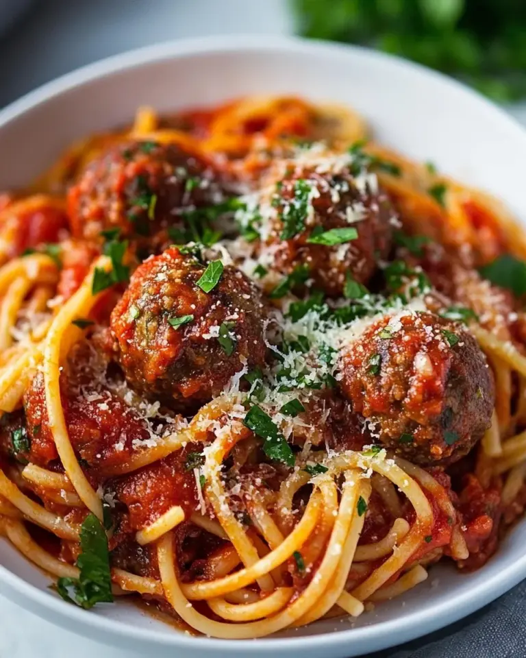 Homemade Skillet Spaghetti and Meatballs photo