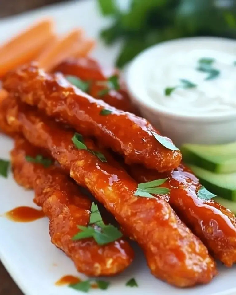 Homemade Skinny Buffalo Chicken Strips photo