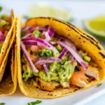 Homemade Skinny Chicken Tacos with Guacamole recipe photo