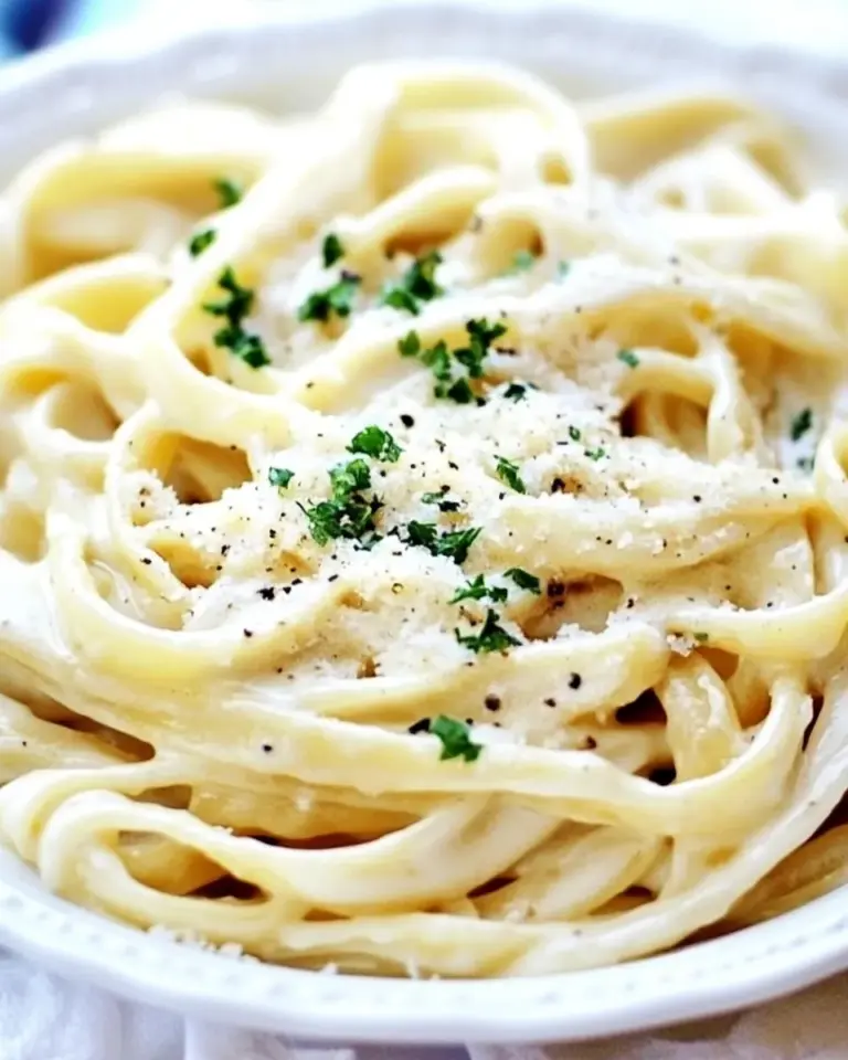 homemade Skinny Fettuccine Alfredo Recipe photo