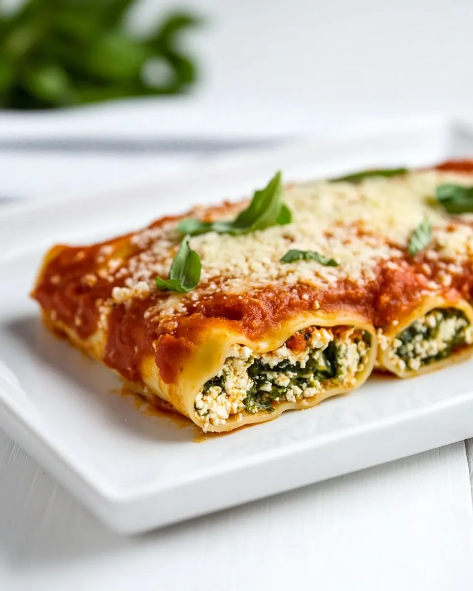 Easy Skinny Lasagna Rolls recipe photo