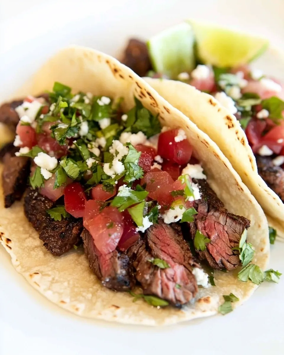 Delicious Skirt Steak Tacos Recipe dish photo