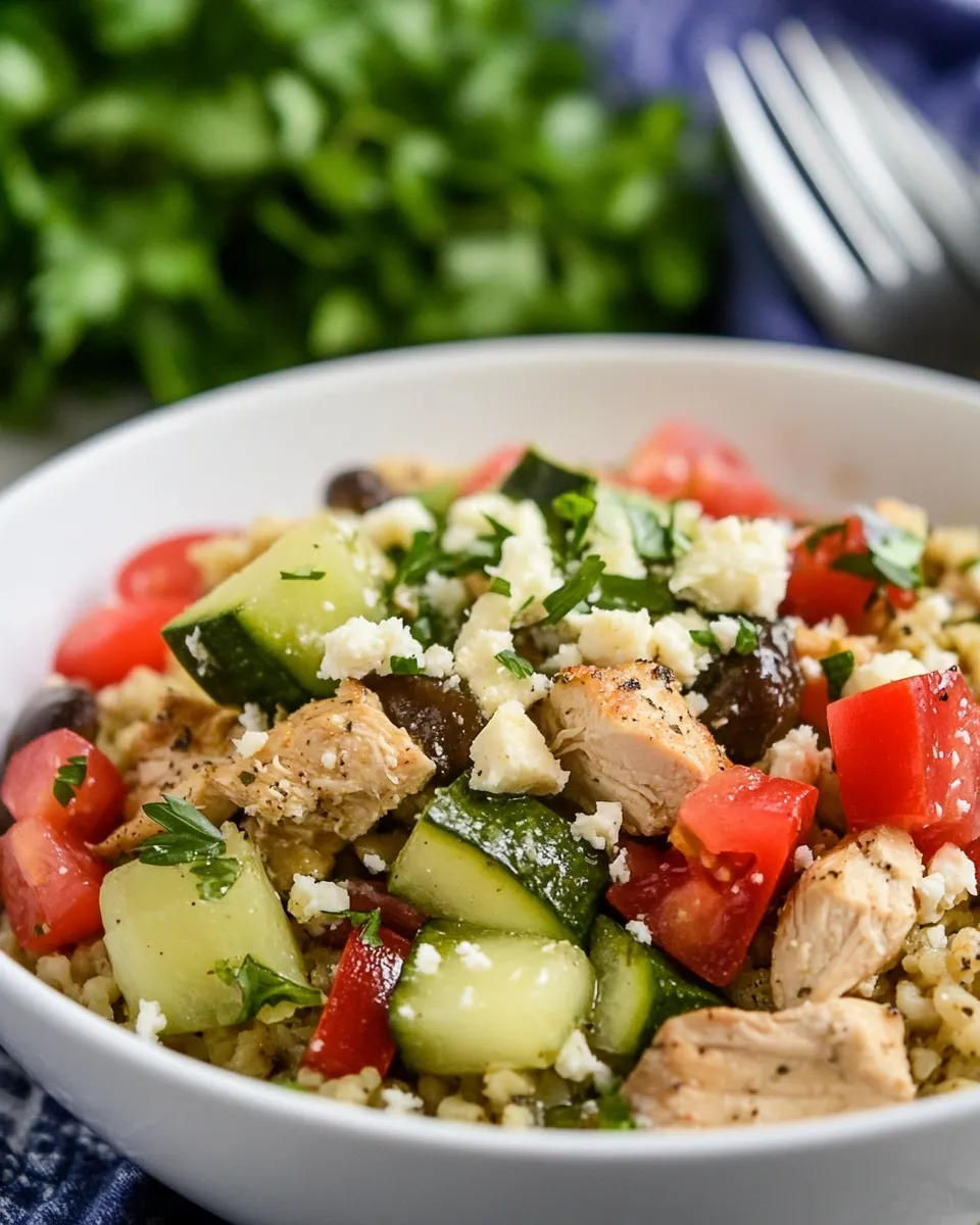 Classic Slow Cooker Greek Chicken Bowls image