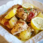 Homemade Slow Cooker Lemon and Potato Chicken photo