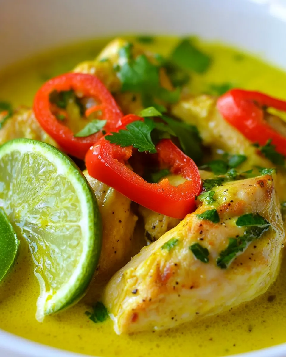 Delicious Slow Cooker Mango Salsa Verde Chicken food shot