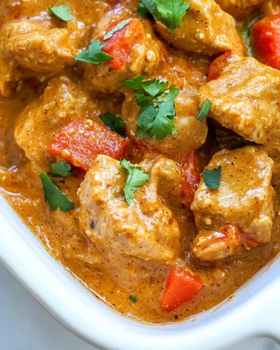 Homemade Slow Cooker Peanut Chicken photo