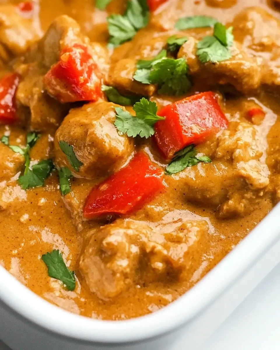 Easy Slow Cooker Peanut Chicken recipe image
