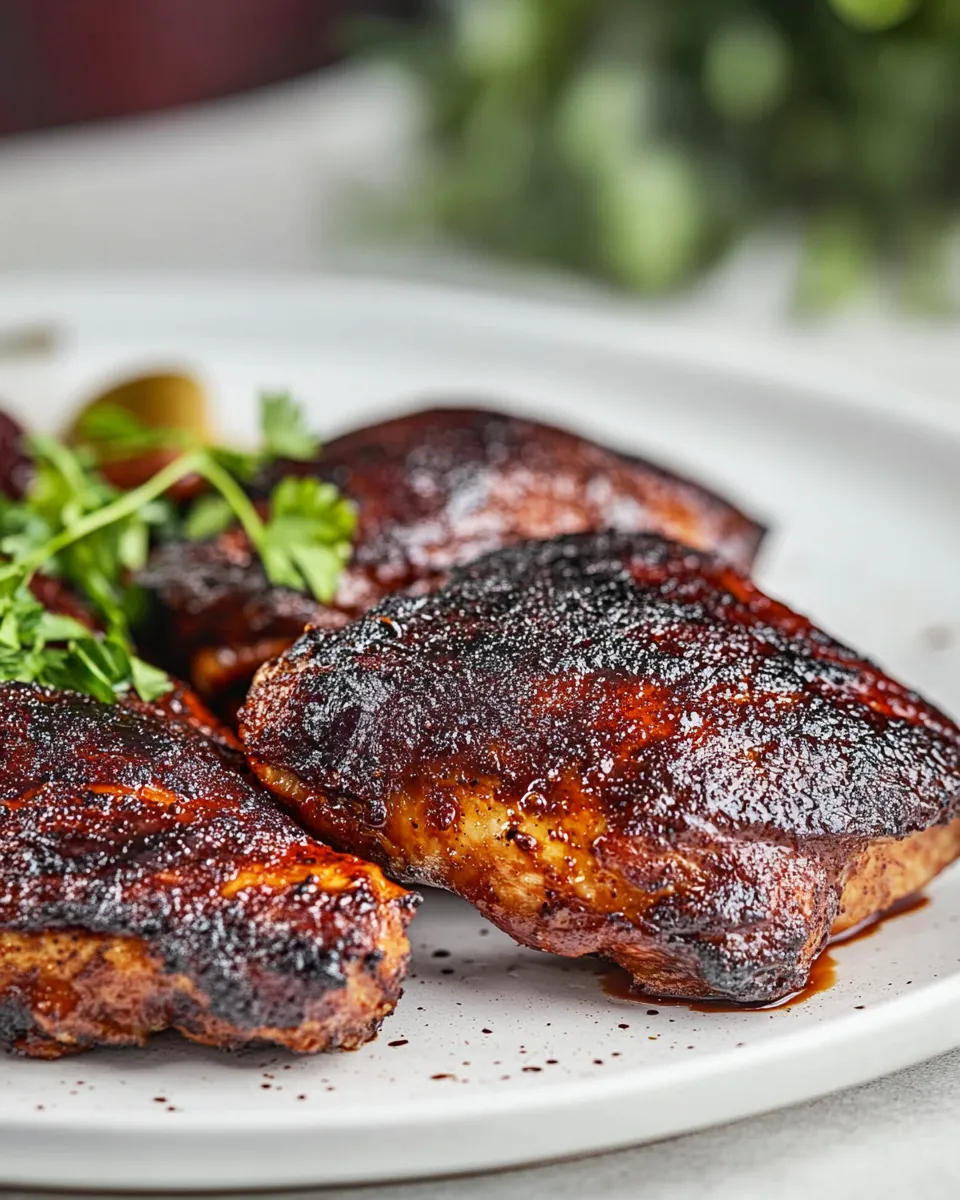 Homemade Smoked Chicken Thighs recipe photo