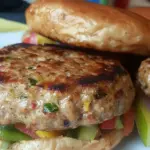 Homemade Smoked Garden Turkey Burgers photo