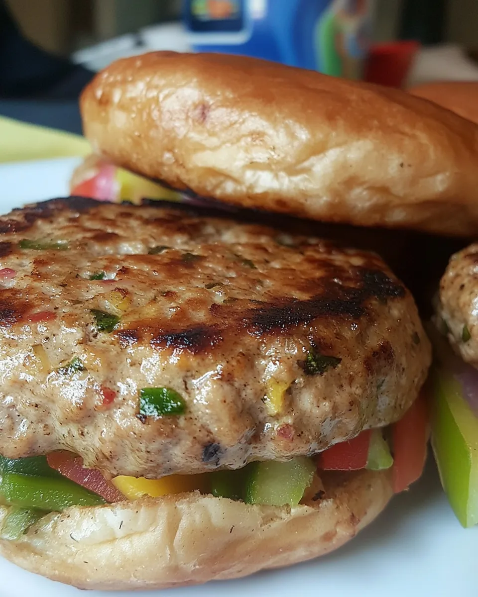 Homemade Smoked Garden Turkey Burgers photo