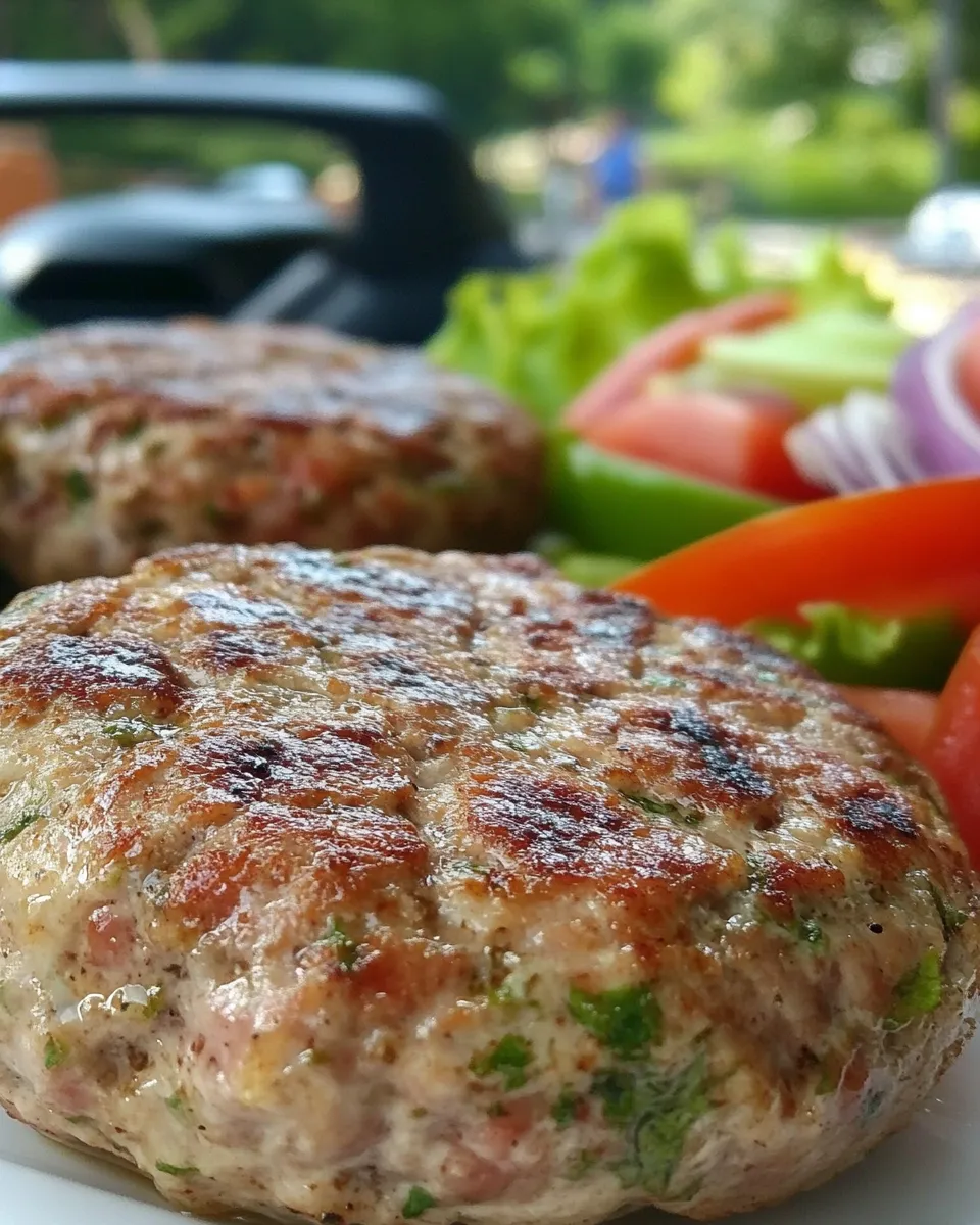 Easy Smoked Garden Turkey Burgers recipe image