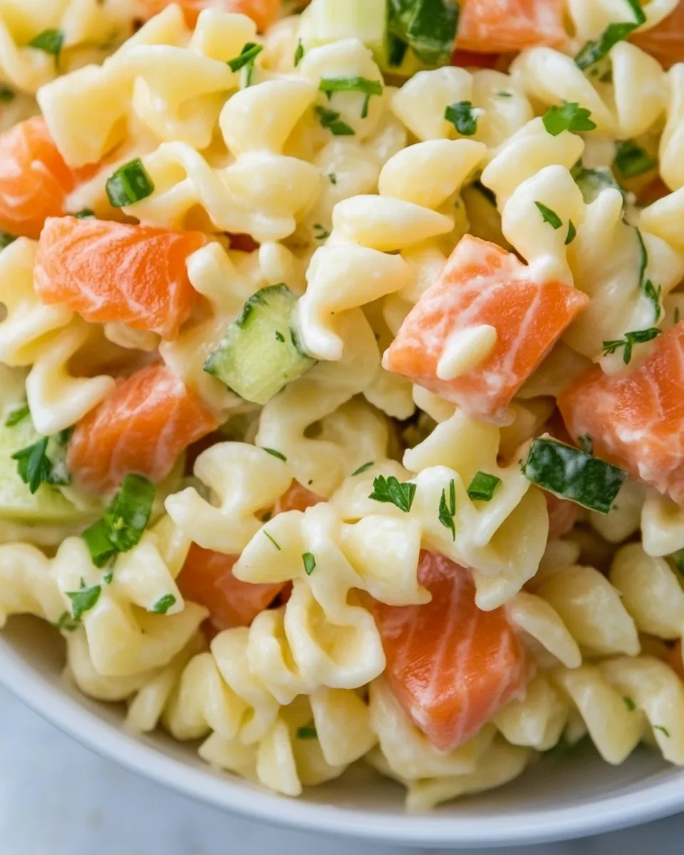 Classic Smoked Salmon Pasta Salad dish photo