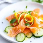 Homemade Smoked Salmon and Cucumber Salad recipe photo