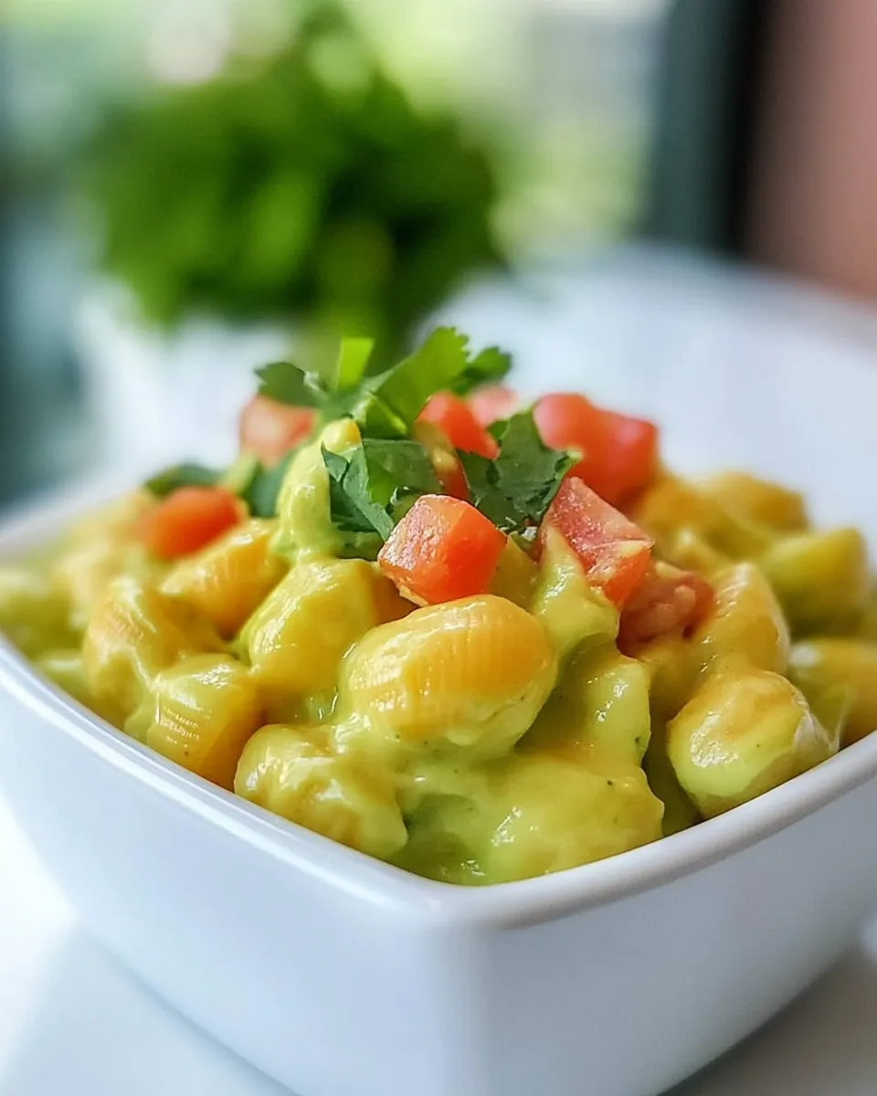 Homemade Smoky Avocado Shells and Cheese photo