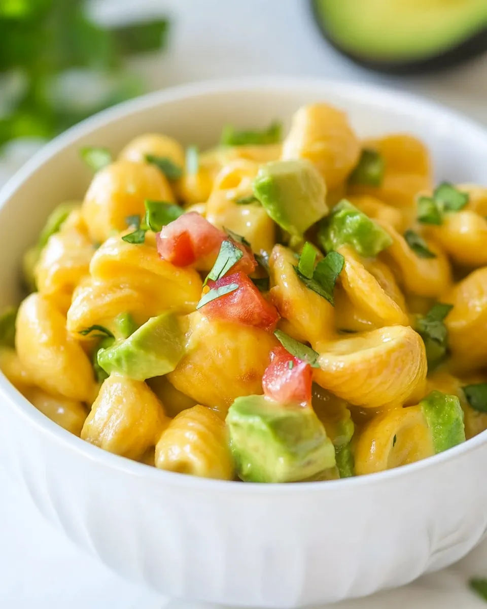 Easy Smoky Avocado Shells and Cheese recipe photo