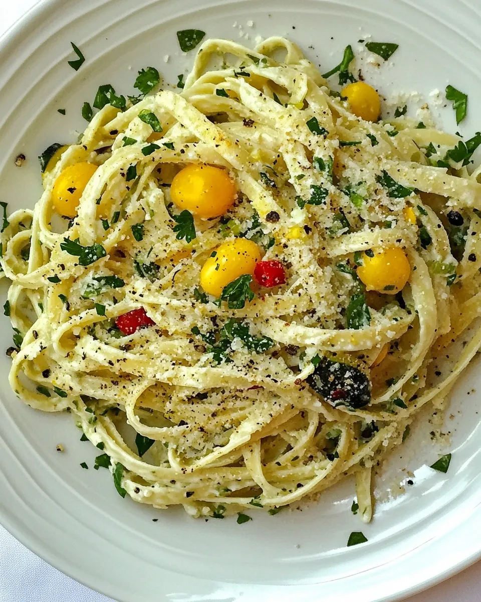Easy Souper Salad Fettuccine Salad recipe photo