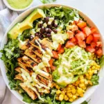 Homemade Southwest Chicken Salad with Creamy Avocado Dressing photo