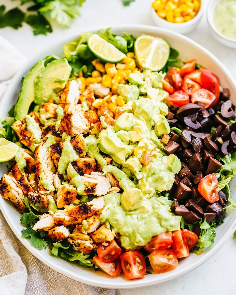 Classic Southwest Chicken Salad with Creamy Avocado Dressing recipe image