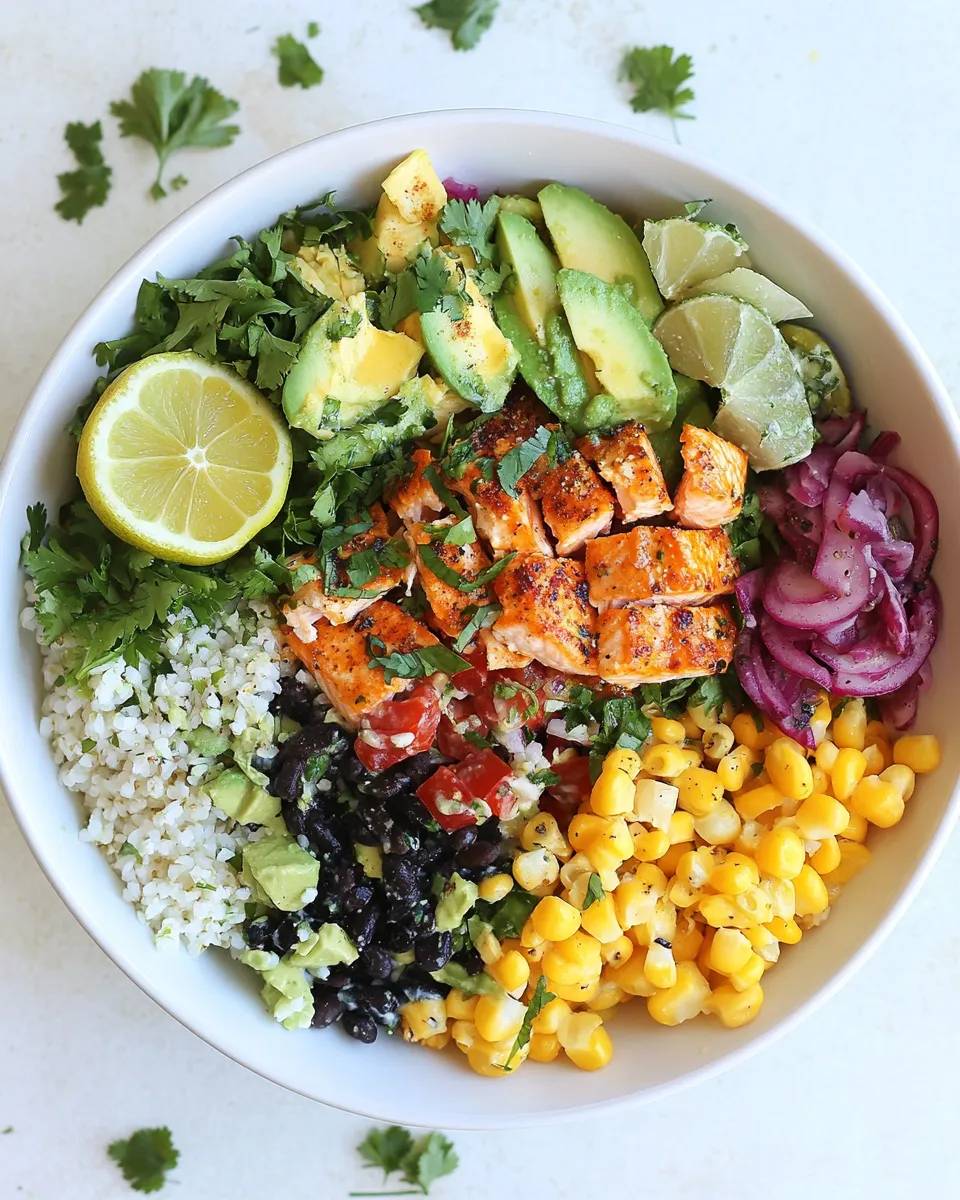 Ultimate Southwest Salmon Salad. photo
