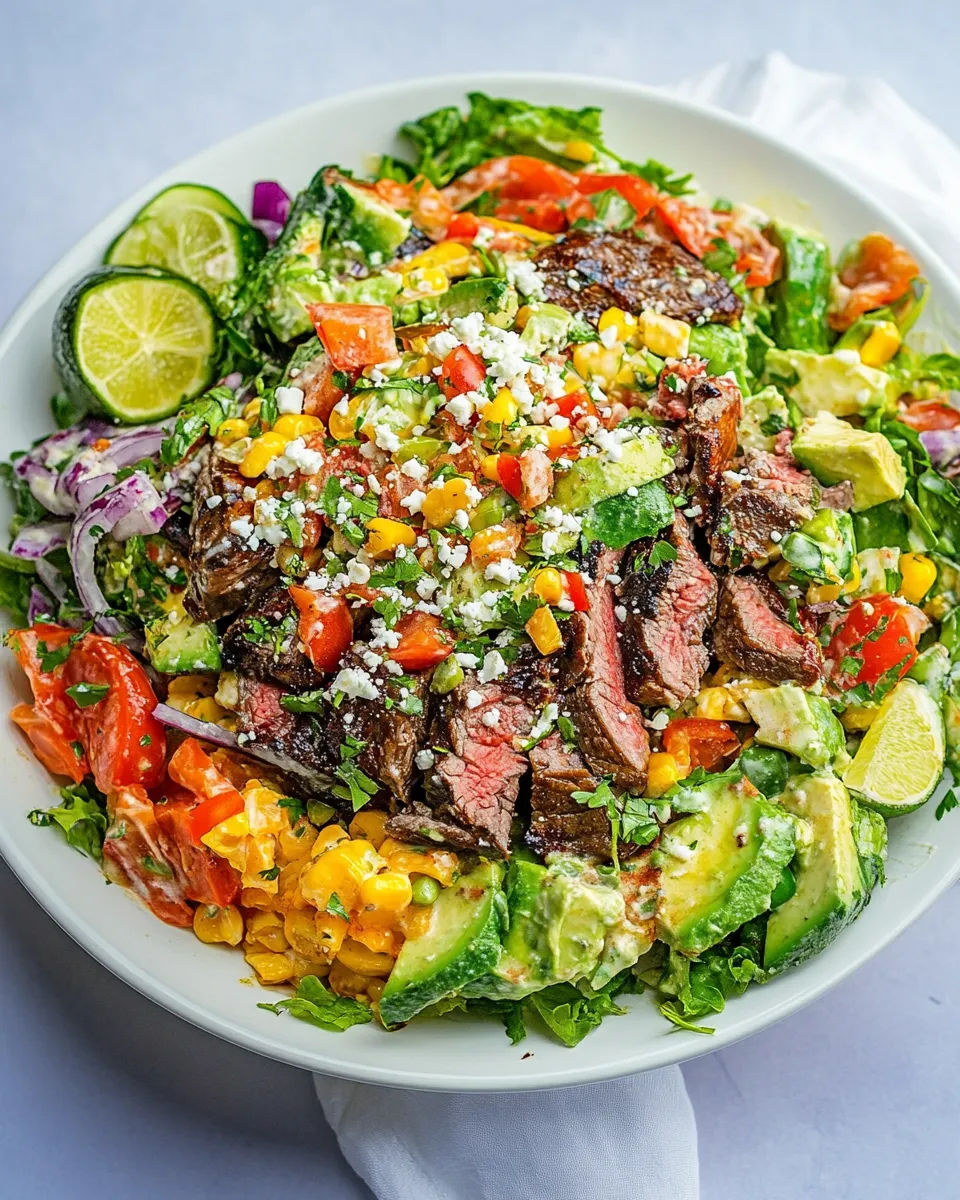 Easy Southwest Steak Salad recipe photo