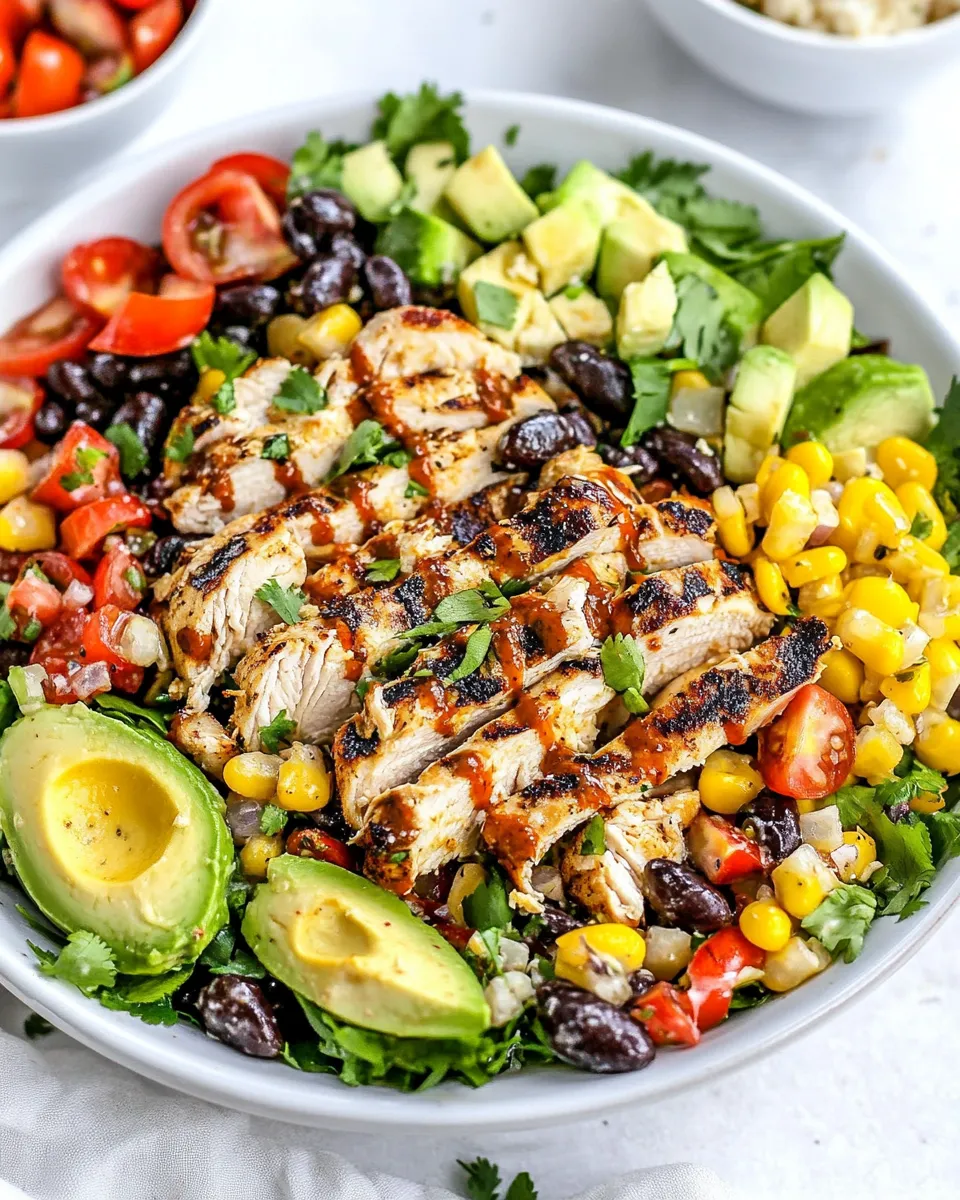 Easy Southwestern Chicken Salad food shot