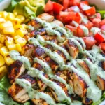 Homemade Southwestern Chicken Salad with Creamy Cilantro Dressing photo