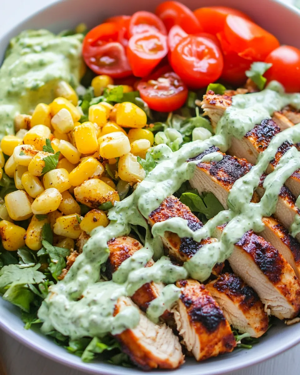 Classic Southwestern Chicken Salad with Creamy Cilantro Dressing image