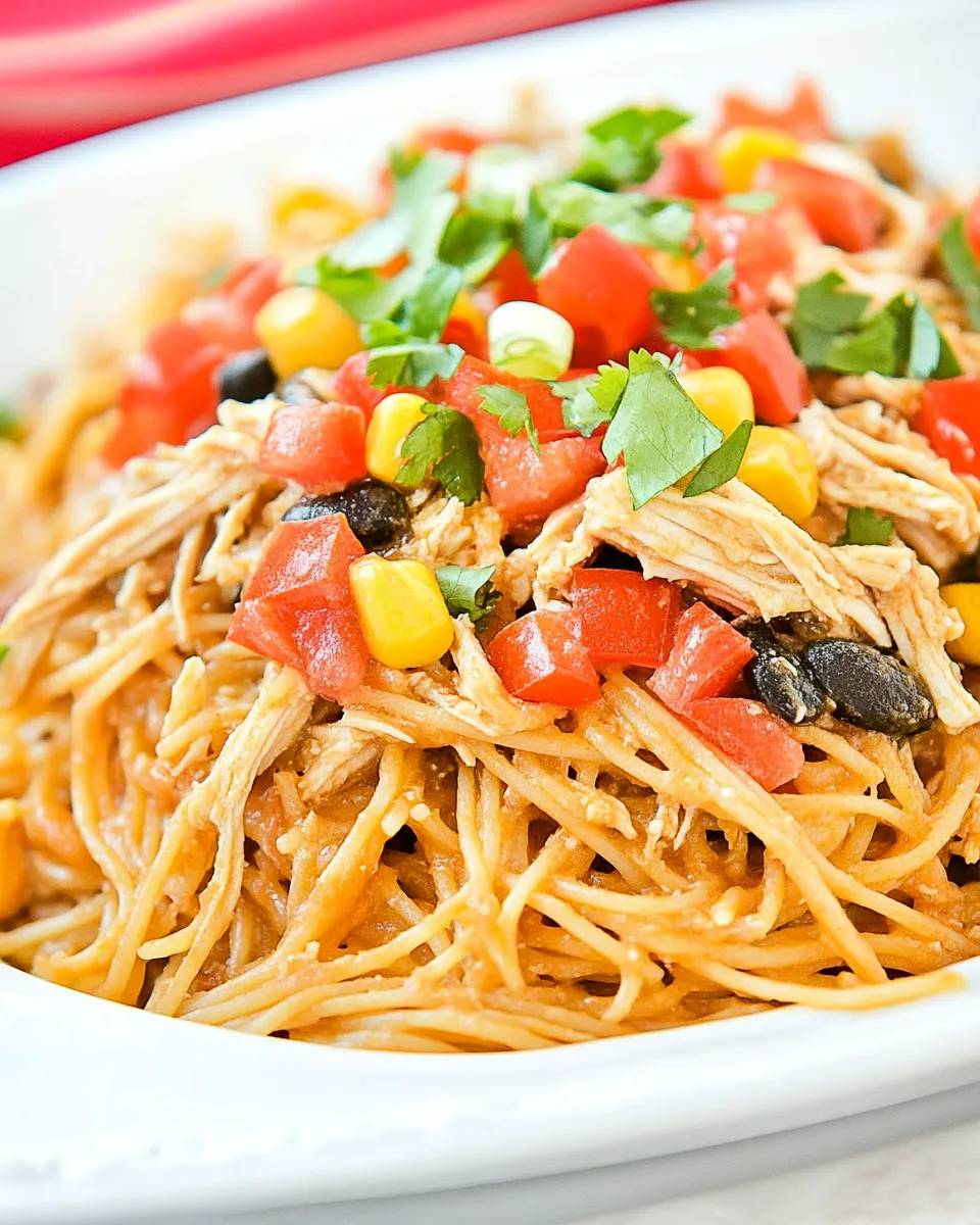 Homemade Southwestern Chicken Spaghetti photo