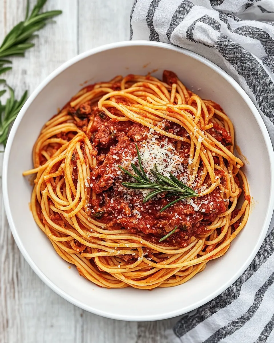 Homemade Spaghetti photo