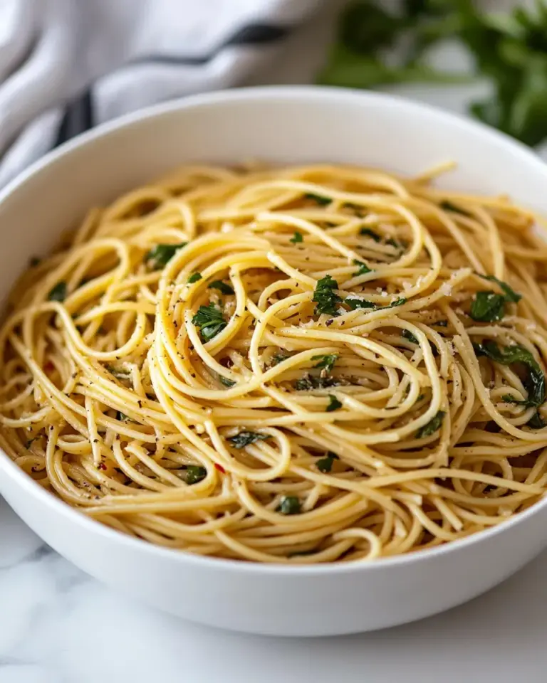 Homemade Spaghetti Aglio E Olio photo