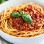 Homemade Spaghetti Marinara photo
